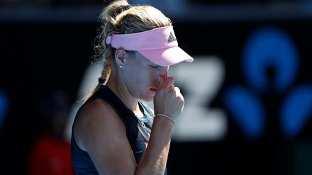 Angelique Kerber während der Partie in Melbourne