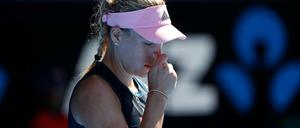 Angelique Kerber während der Partie in Melbourne