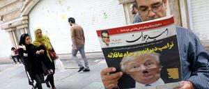 "Der verrückte Trump und das Atomabkommen" titelte die iranische Zeitung "Omid Javan" am 14. Oktober 207 - aber so verrückt ist Trump vielleicht gar nicht. 