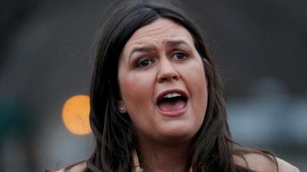 Stellt sich nur selten offiziell den Fragen der Journalisten: Die Sprecherin des Weißen Hauses Sarah Huckabee Sanders.
