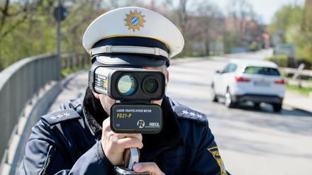 Geschwindigkeitskontrolle in Bayern 