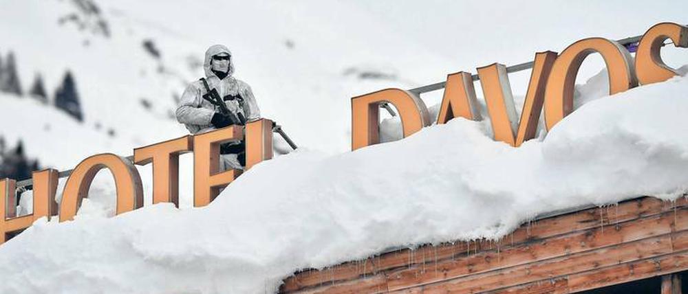 Alle Jahre wieder treffen sich Ende Januar Vertreter zahlreicher Ländern in den Schweizer Bergen, um Lösungen für die Probleme der Welt zu finden. Foto: AFP/Coffrini