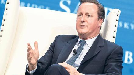 David Cameron verdient sein Geld mittlerweile mit Vorträgen.