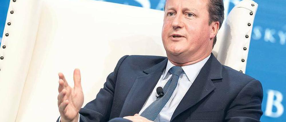 David Cameron verdient sein Geld mittlerweile mit Vorträgen.