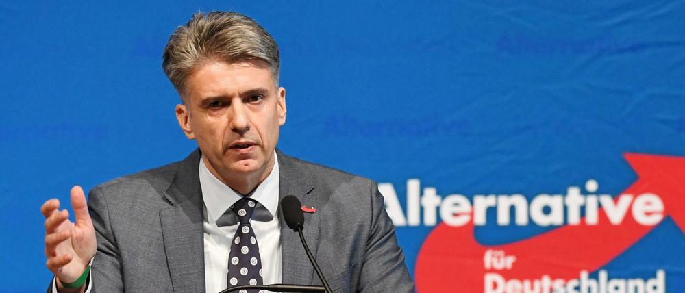 Seht mit seiner Partei im Visier des Landesverfassungsschutzes: Marc Jongen, einer von zwei Landeschefs der AfD Baden-Württemberg.
