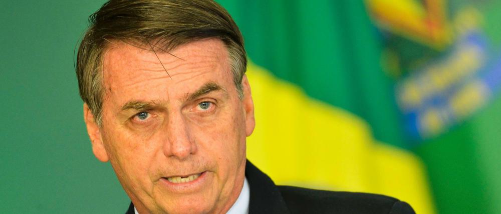 Jair Bolsonaro, Präsident von Brasilien, setzt auf Liberalisierung des Waffenrechts.