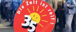 Seit 1995 wird in der westdeutschen Metall- und Elektroindustrie nach Tarif 35 Stunden gearbeitet. Im Osten sind es drei Stunden mehr. 