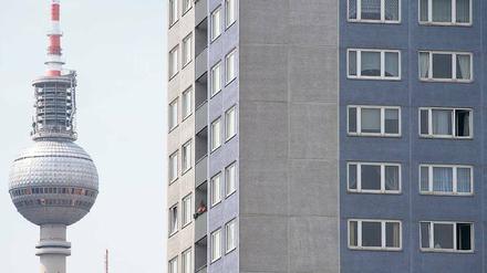 Wohnhäuser in Nähe des Berliner Alexanderplatzes 