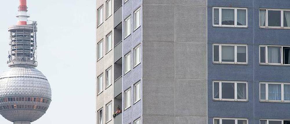 Wohnhäuser in Nähe des Berliner Alexanderplatzes 