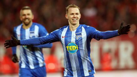 Winterkönig. Herthas Ondrej Duda jubelt über sein Tor zum 1:3-Endstand.
