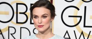 Spielt die Hauptrolle: Schauspielerin Keira Knightley, hier im Jahr 2015 bei den Golden Globes.