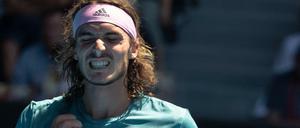 Geschafft. Stefanos Tsitsipas steht im Halbfinale der Australian Open.