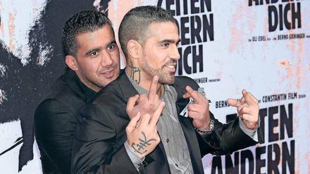 Duo infernale. Bushido (rechts) und Arafat Abou Chaker 2010 bei der Premiere des Films „Zeiten ändern dich“. 