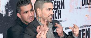 Duo infernale. Bushido (rechts) und Arafat Abou Chaker 2010 bei der Premiere des Films „Zeiten ändern dich“.