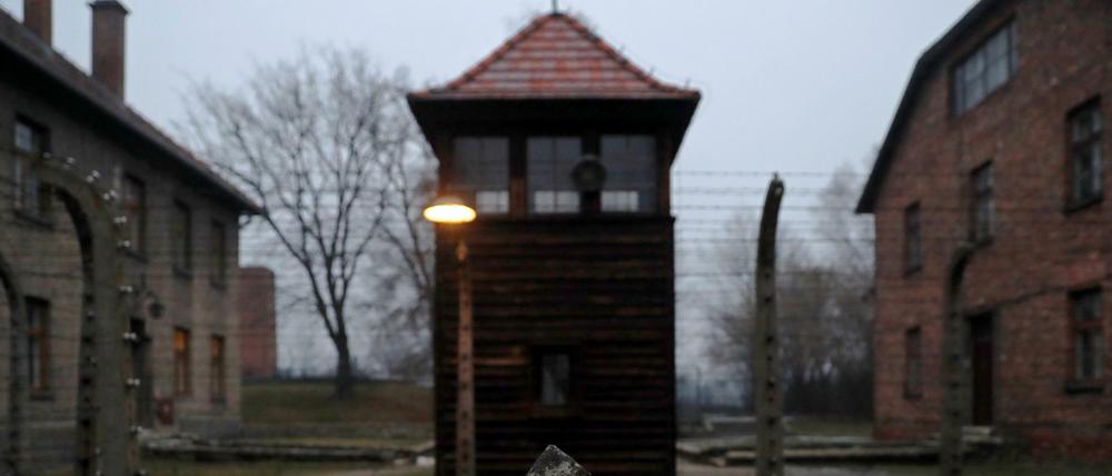 Blick auf das ehemalige Konzentrationslager Auschwitz 