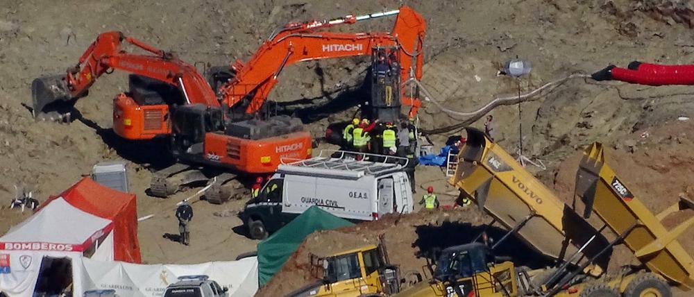 Der zweijährige Julen soll 71 Meter im freien Fall gestürzt sein. 