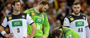 Tiefe Enttäuschung. Die deutschen Handballer nach ihrer Niederlage gegen Norwegen im Halbfinale der Handball-WM