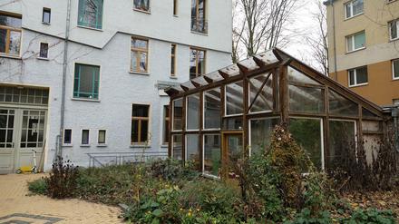 In dem kleinen Wintergarten im Hof bauen die Mitglieder der Hausgemeinschaft Gemüse an. 