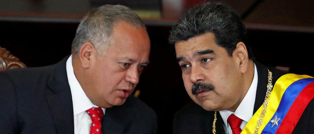Zu Gesprächen bereit: Venezuela Präsident Maduro, hier bei der Eröffnungszeremonie des Obersten Gerichtshof Venezuelas am Donnerstag.