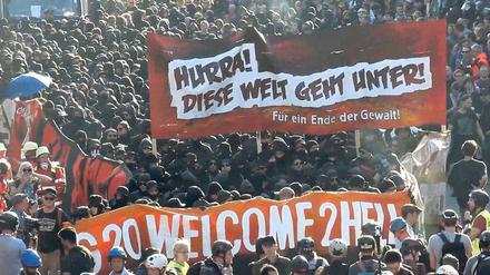 Eskalation der Gewalt: Der G-20-Gipfel 2017 in Hamburg. 