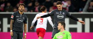 Lief nicht viel zusammen: Fortuna war chancenlos gegen Leipzig.