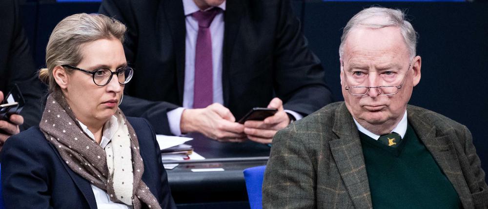 Lange Gesichter bei der AfD: Alice Weidel und Alexander Gauland