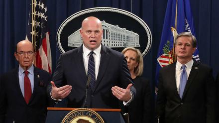 Der amtierende US-Justizminister Matthew Whitaker am Montag in Washington.