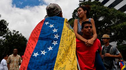 Auch am Mittwoch demonstrierten in Caracas wieder viele Menschen gegen das Regime des amtierenden Präsidenten Nicolás Maduro.
