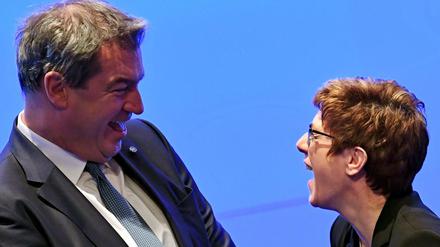 Annegret Kramp-Karrenbauer und Markus Söder.