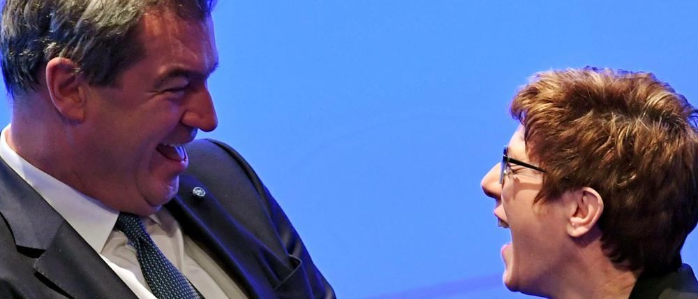Annegret Kramp-Karrenbauer und Markus Söder.