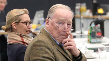 Alice Weidel und Alexander Gauland, die Fraktionsvorsitzenden der AfD. Böse? Vielleicht. Banal? Wahrscheinlich. 