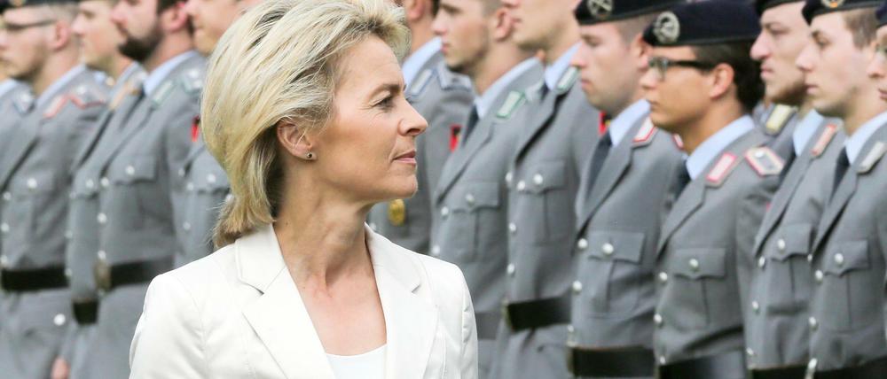 Bundesverteidigungsministerin Ursula von der Leyen (CDU).