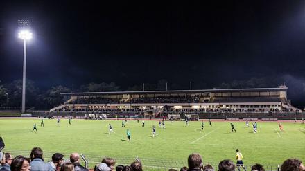 Die Stimmung im Mommsenstadion war schon mal besser. 