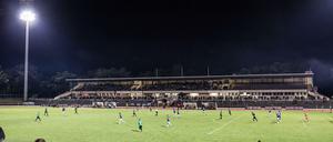 Die Stimmung im Mommsenstadion war schon mal besser. 