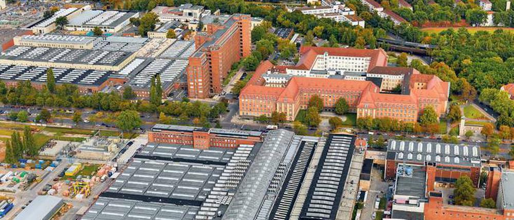 Vogelperspektive. Ein städtebaulicher Wettbewerb wird zeigen, wie das kreative Umfeld in der Siemensstadt 2.0 aussehen wird.