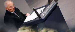 Bundestagspräsident Wolfgang Schäuble