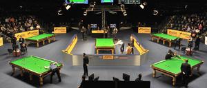 Zu Tisch: So sieht es im Berliner Tempodrom aus, wenn Snooker gespielt wird
