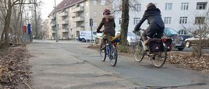 So sieht der Radweg am Teltowkanal jetzt aus. 