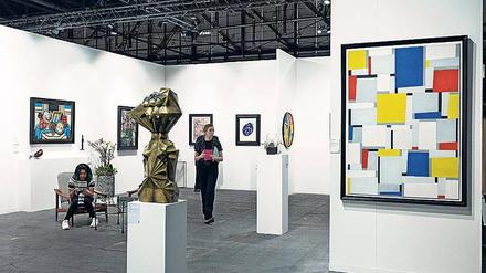 Schön streng. Blick in den Stand der renommierten Schweizer Galerie Bailly.