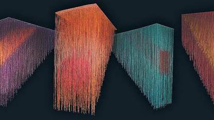 Filigranes aus Baumwolle und Acryl. „Brumas E, B, C, A, G, D.“ von Olga de Amaral. 