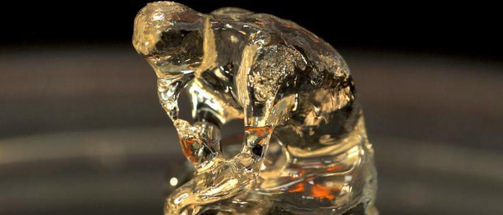 Denker aus dem Drucker. Rodins berühmte Skulptur in ihrer 21.-Jahrhundert-Version.