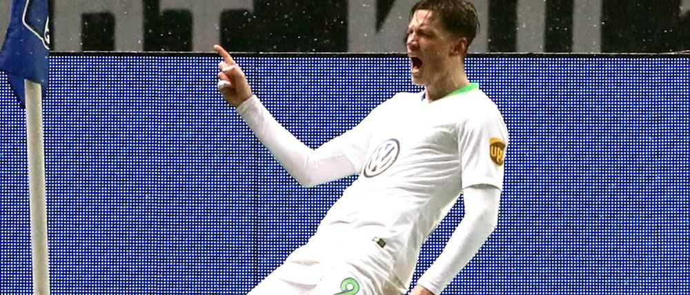 Jubel des Tages. Wout Weghorst erzielte das entscheidende 1:0.