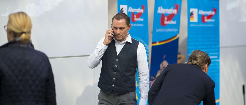 Tino Chrupalla bei einer Sitzung der AfD-Bundestagsfraktion. 