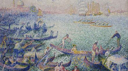Um dieses Werk geht es: "Regatta in Venedig" von Henri-Edmond Cross. 
