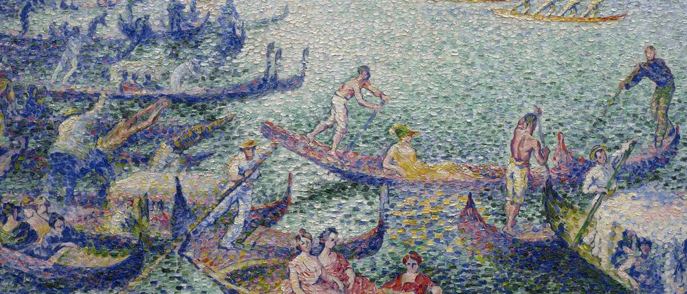 Um dieses Werk geht es: "Regatta in Venedig" von Henri-Edmond Cross. 