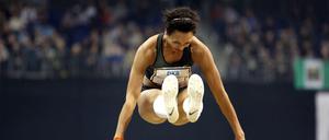 Weitsprung-Europameisterin Malaika Mihambo sorgte beim Istaf Indoor für den Höhepunkt.