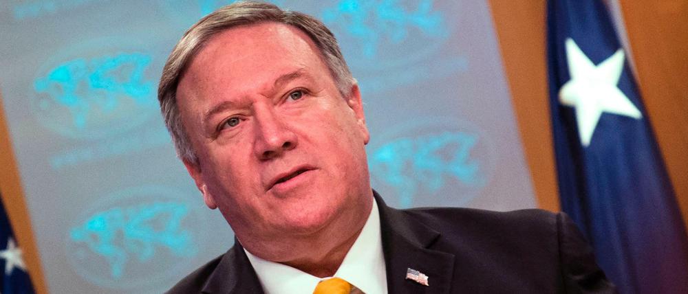 US-Außenminister Mike Pompeo verkündete den Ausstieg aus dem INF-Abkommen am Freitag bei einer Pressekonferenz.