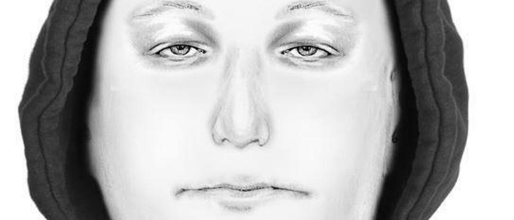 Das Phantombild des Gesuchten.