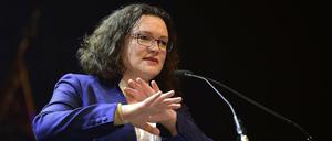 Andrea Nahles muss um ihren Job als SPD-Vorsitzende fürchten.