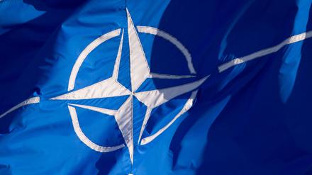 Die Nato-Flagge.